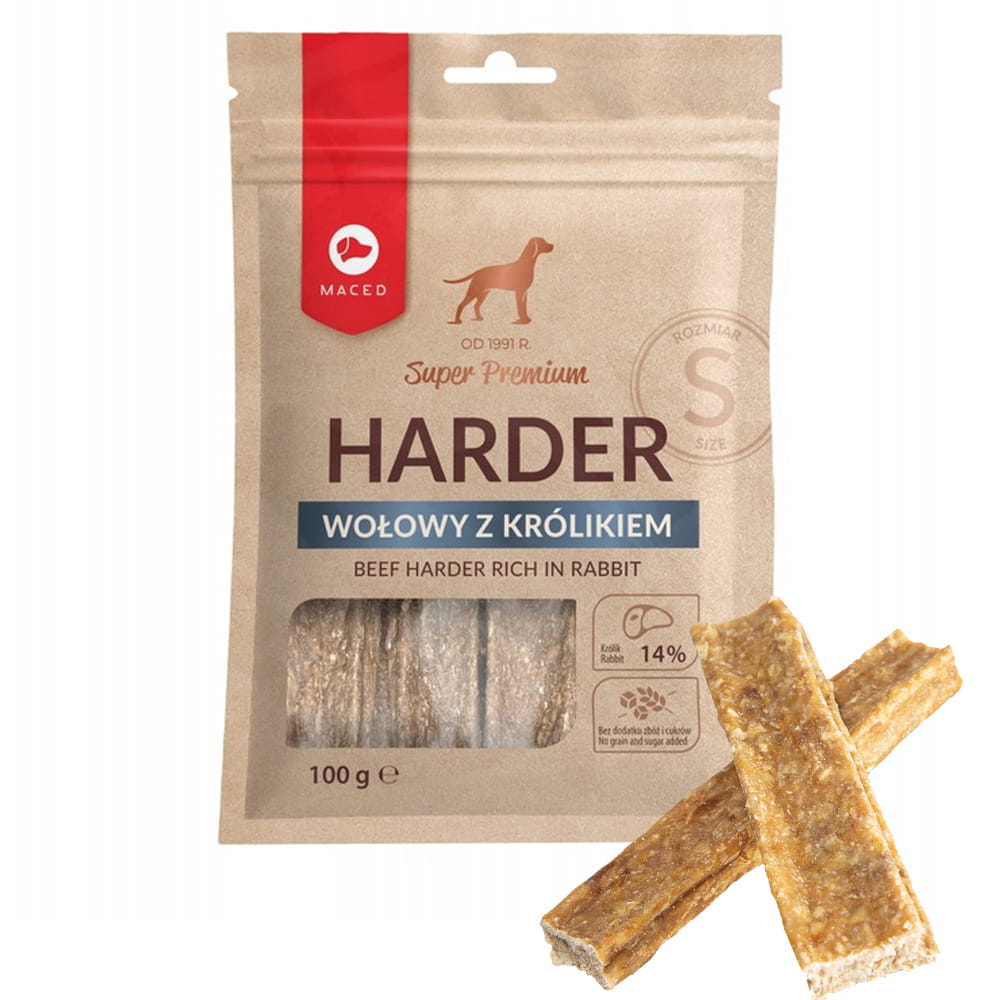 Maced Naturalny twardy gryzak z królika Harder S 100g